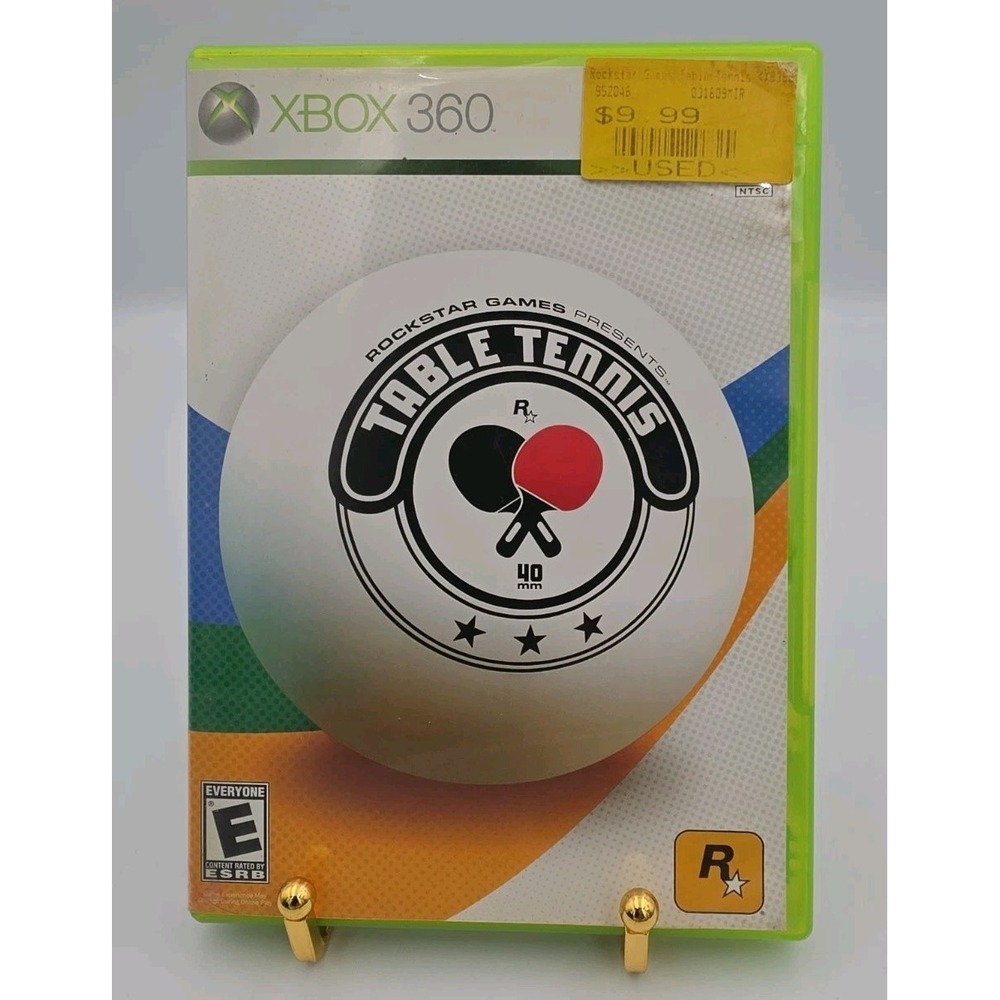 Rockstar Games Presents Table Tennis Xbox 360 CIB Tested With Registration Card